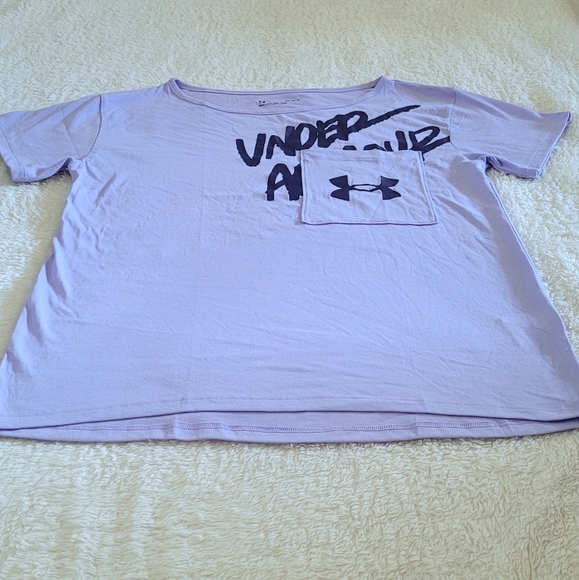 Under Armour Oversized Lavender Graphic Tee👕 - NWT - Picture 10 of 12